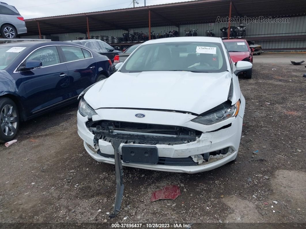 2018 Ford Fusion Se White vin: 3FA6P0H79JR111693