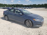 2018 Ford Fusion Se Blue vin: 3FA6P0H79JR129398