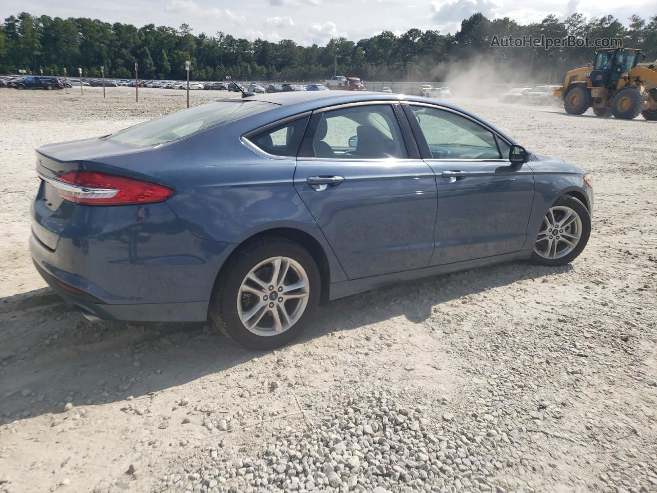 2018 Ford Fusion Se Blue vin: 3FA6P0H79JR129398