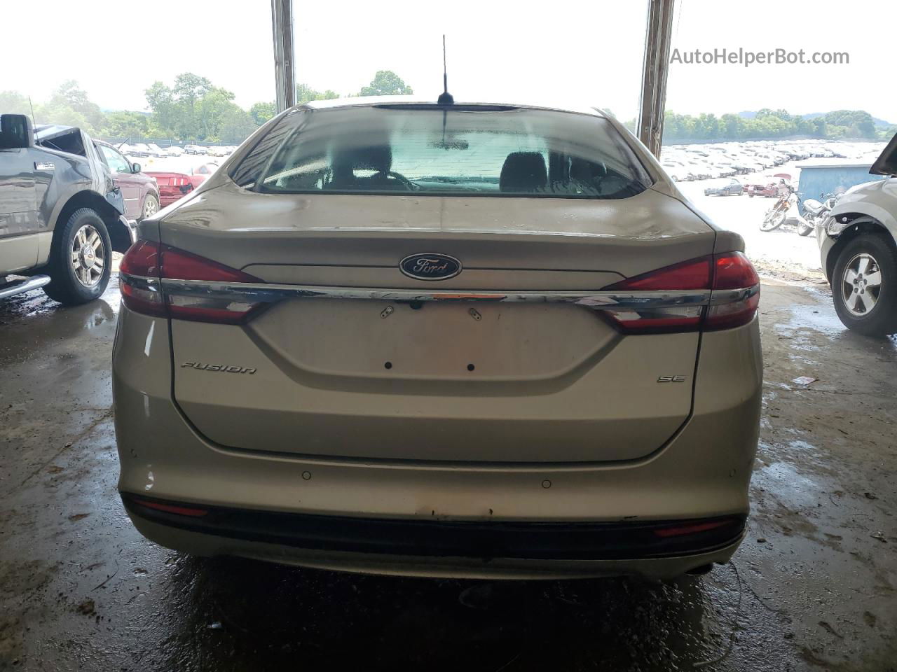 2018 Ford Fusion Se Cream vin: 3FA6P0H79JR159341