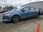 2018 Ford Fusion Se Blue vin: 3FA6P0H79JR160148