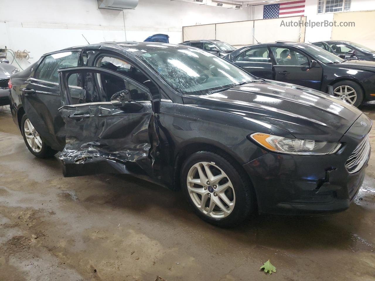 2013 Ford Fusion Se Black vin: 3FA6P0H7XDR102179