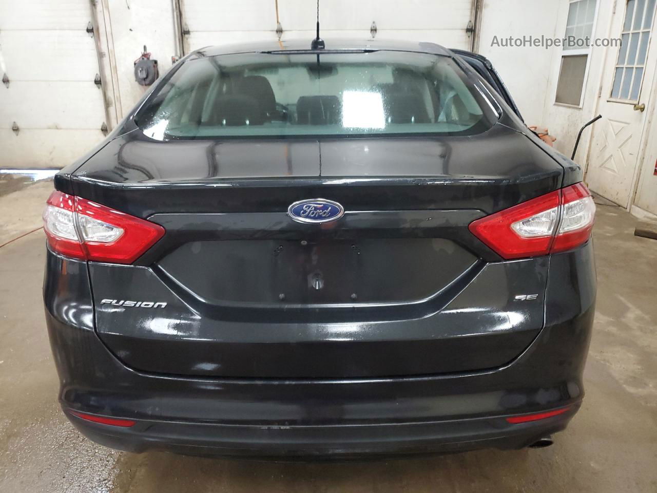 2013 Ford Fusion Se Black vin: 3FA6P0H7XDR102179