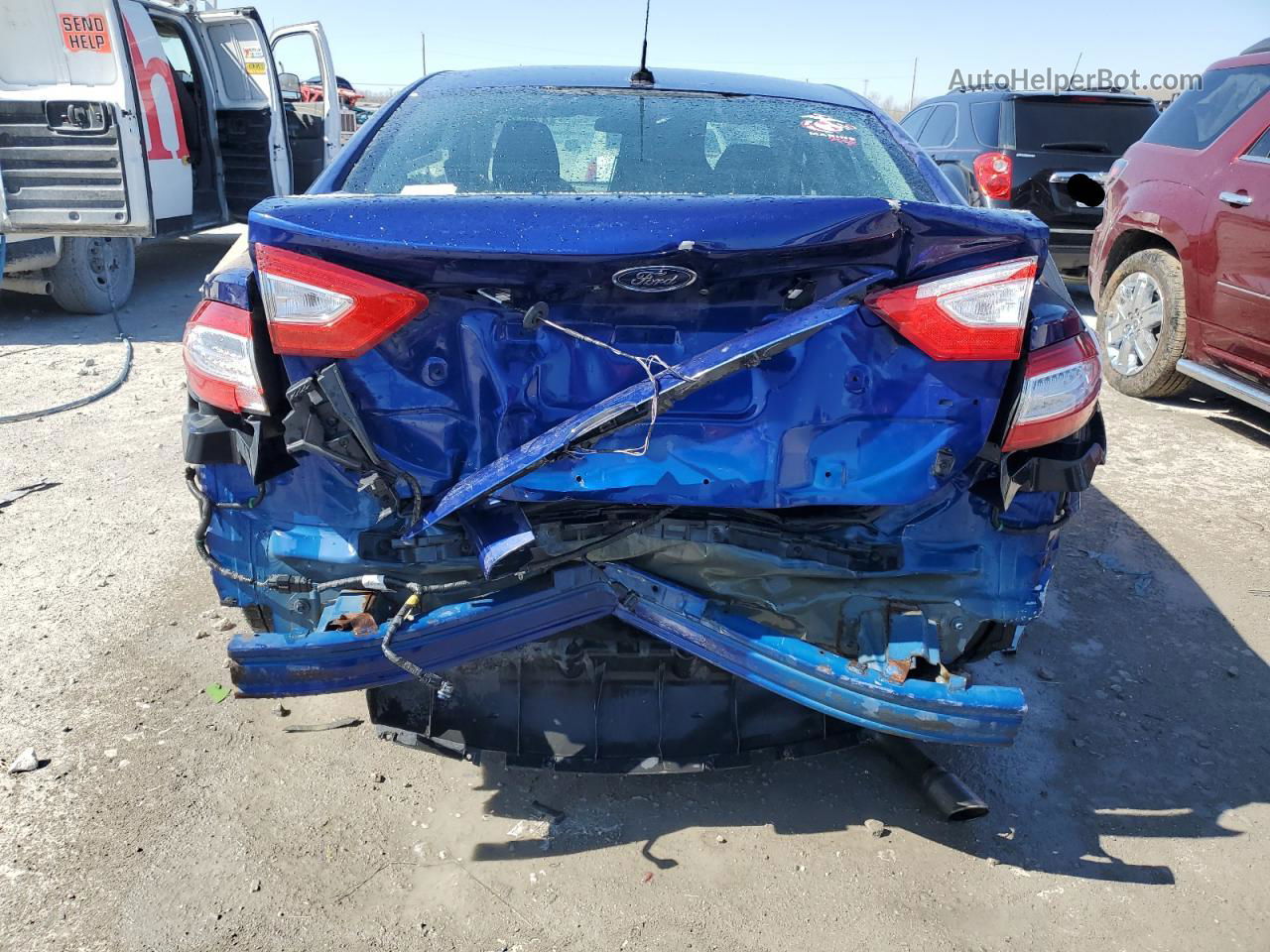 2013 Ford Fusion Se Blue vin: 3FA6P0H7XDR114753