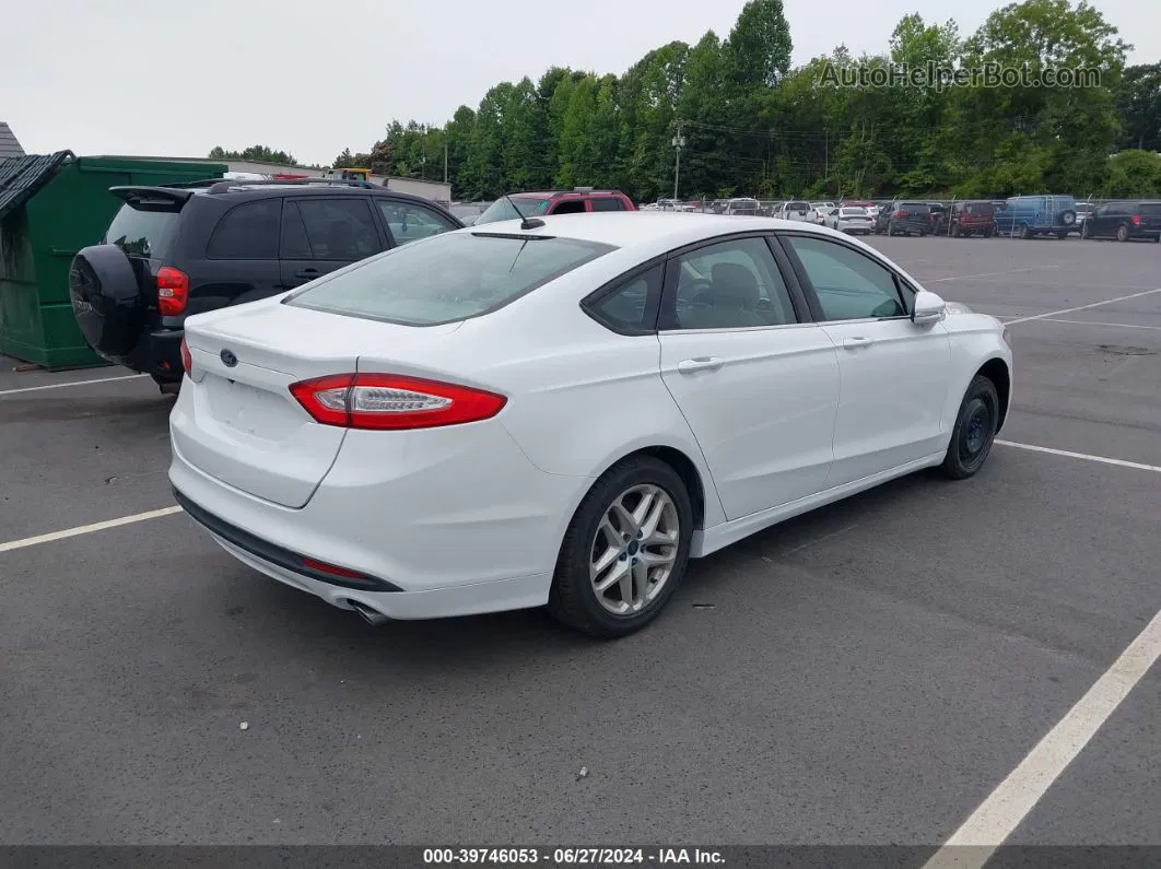 2013 Ford Fusion Se Белый vin: 3FA6P0H7XDR173639