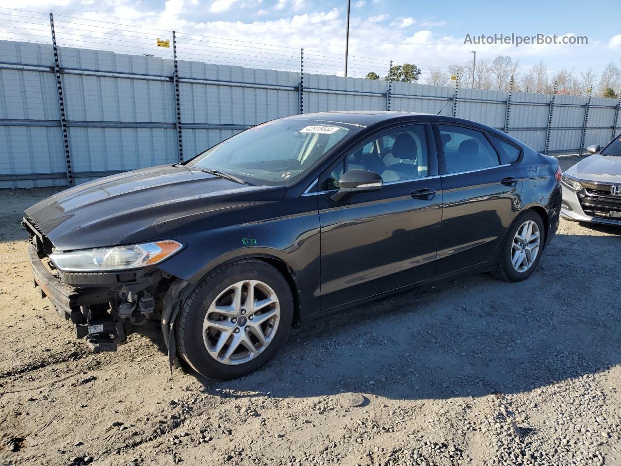 2013 Ford Fusion Se Black vin: 3FA6P0H7XDR183183