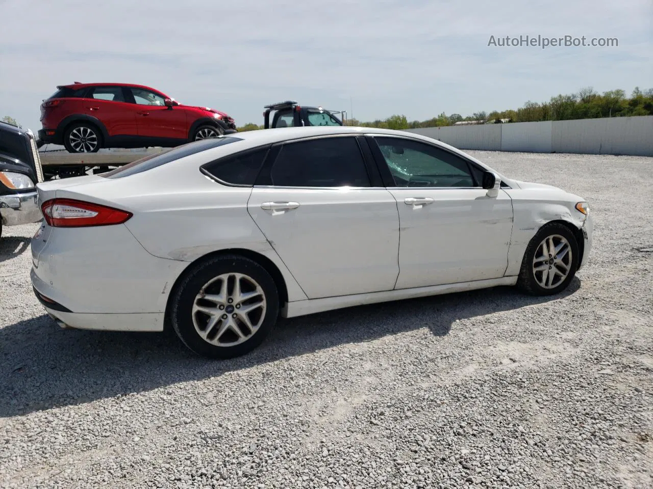 2013 Ford Fusion Se White vin: 3FA6P0H7XDR208163