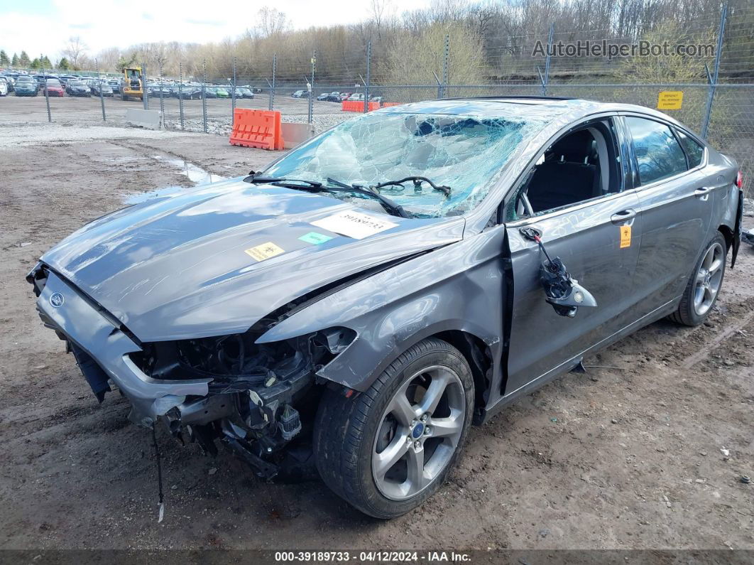 2013 Ford Fusion Se Gray vin: 3FA6P0H7XDR241437