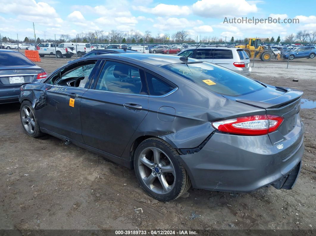 2013 Ford Fusion Se Gray vin: 3FA6P0H7XDR241437