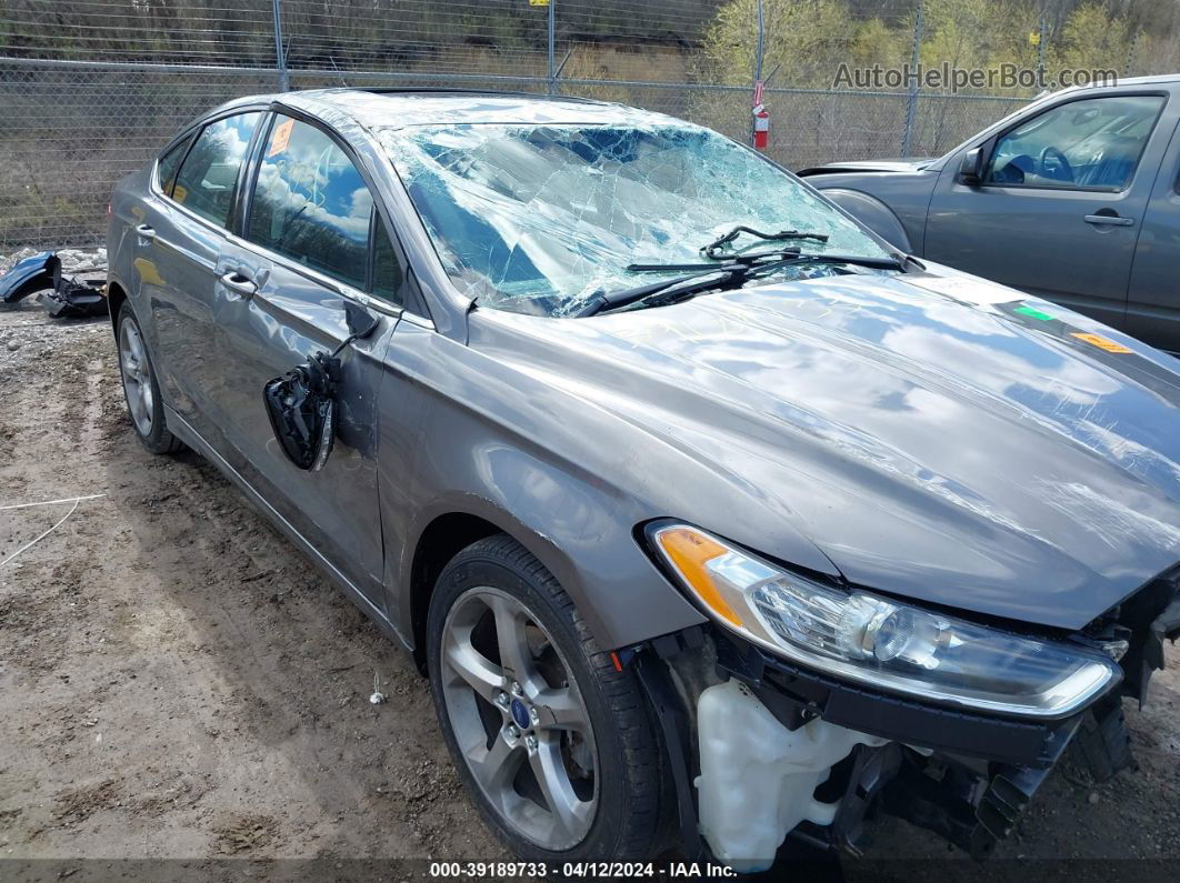 2013 Ford Fusion Se Gray vin: 3FA6P0H7XDR241437