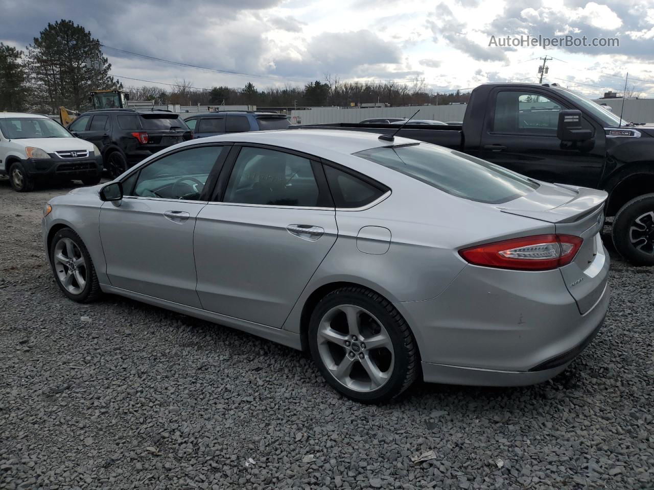 2013 Ford Fusion Se Silver vin: 3FA6P0H7XDR270825