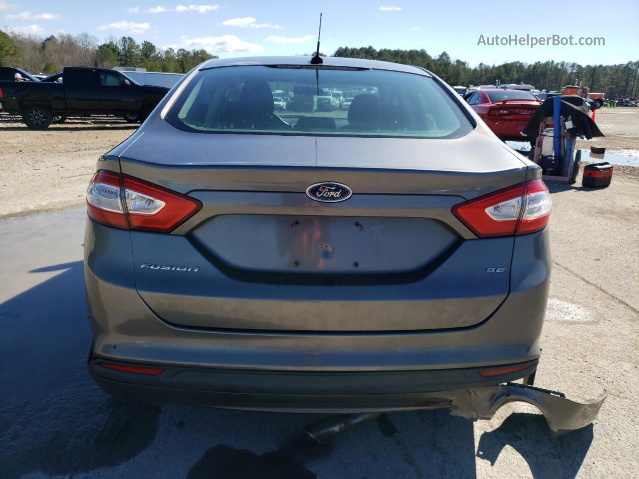 2013 Ford Fusion Se Gray vin: 3FA6P0H7XDR302639