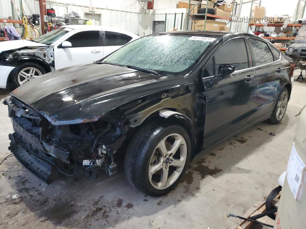 2013 Ford Fusion Se Black vin: 3FA6P0H7XDR302950