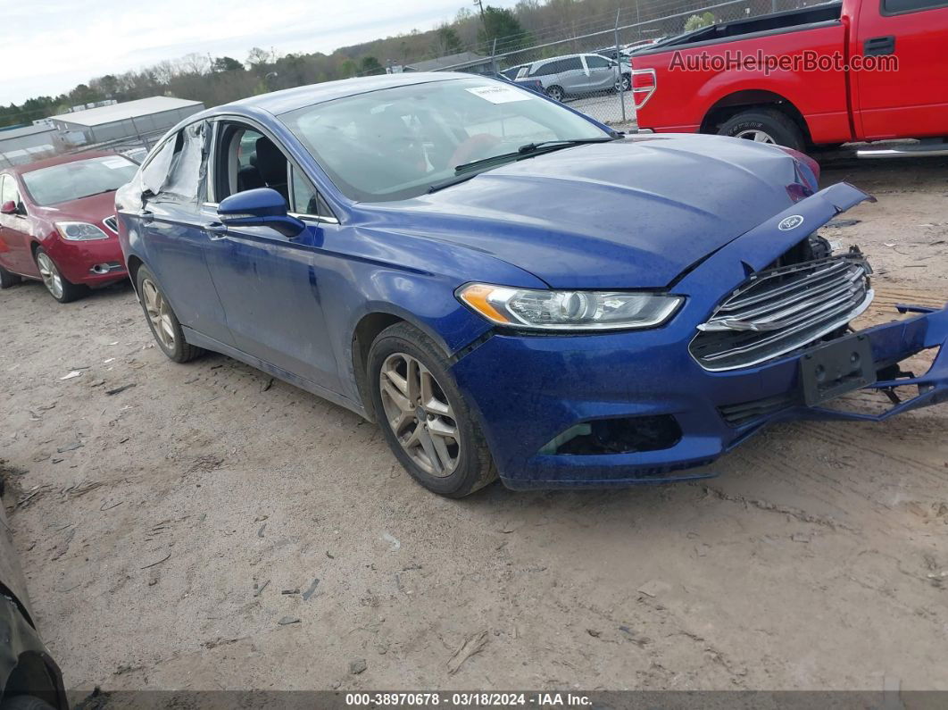 2013 Ford Fusion Se Blue vin: 3FA6P0H7XDR321644