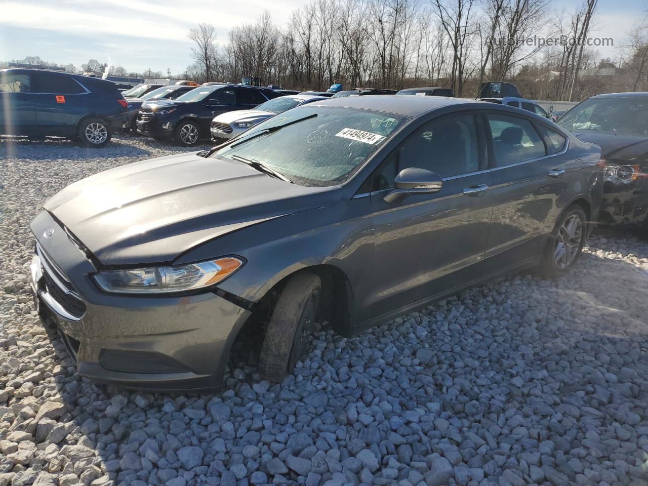 2013 Ford Fusion Se Gray vin: 3FA6P0H7XDR359763