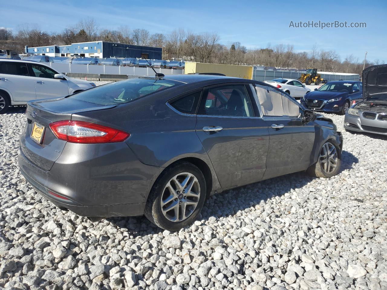 2013 Ford Fusion Se Gray vin: 3FA6P0H7XDR359763