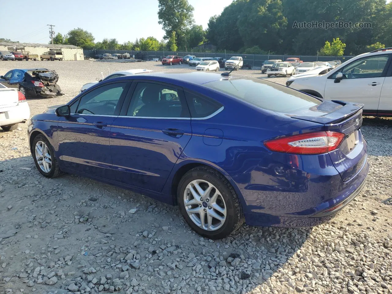 2013 Ford Fusion Se Blue vin: 3FA6P0H7XDR377292