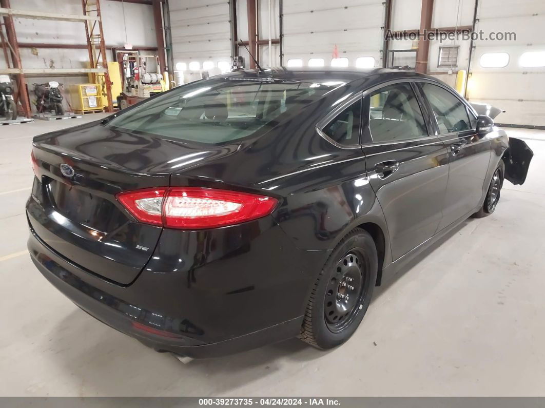 2014 Ford Fusion Se Black vin: 3FA6P0H7XER125530