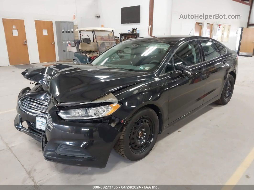 2014 Ford Fusion Se Black vin: 3FA6P0H7XER125530