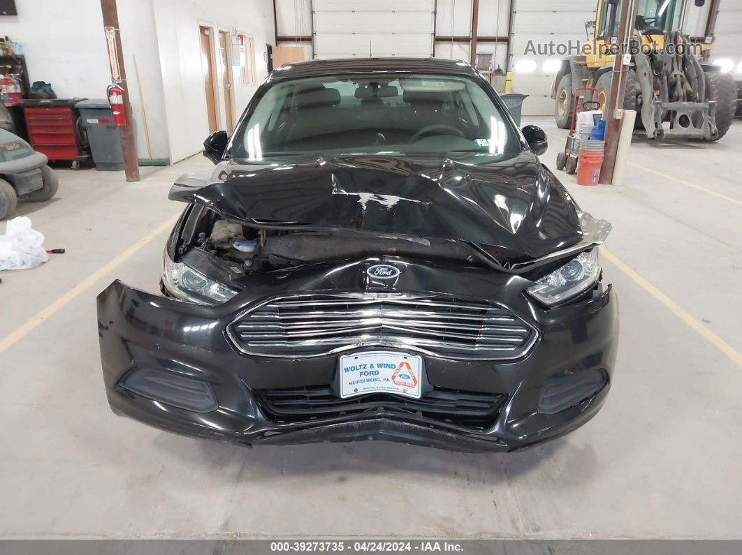 2014 Ford Fusion Se Black vin: 3FA6P0H7XER125530