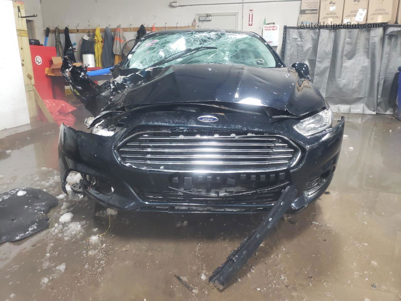 2014 Ford Fusion Se Black vin: 3FA6P0H7XER192516