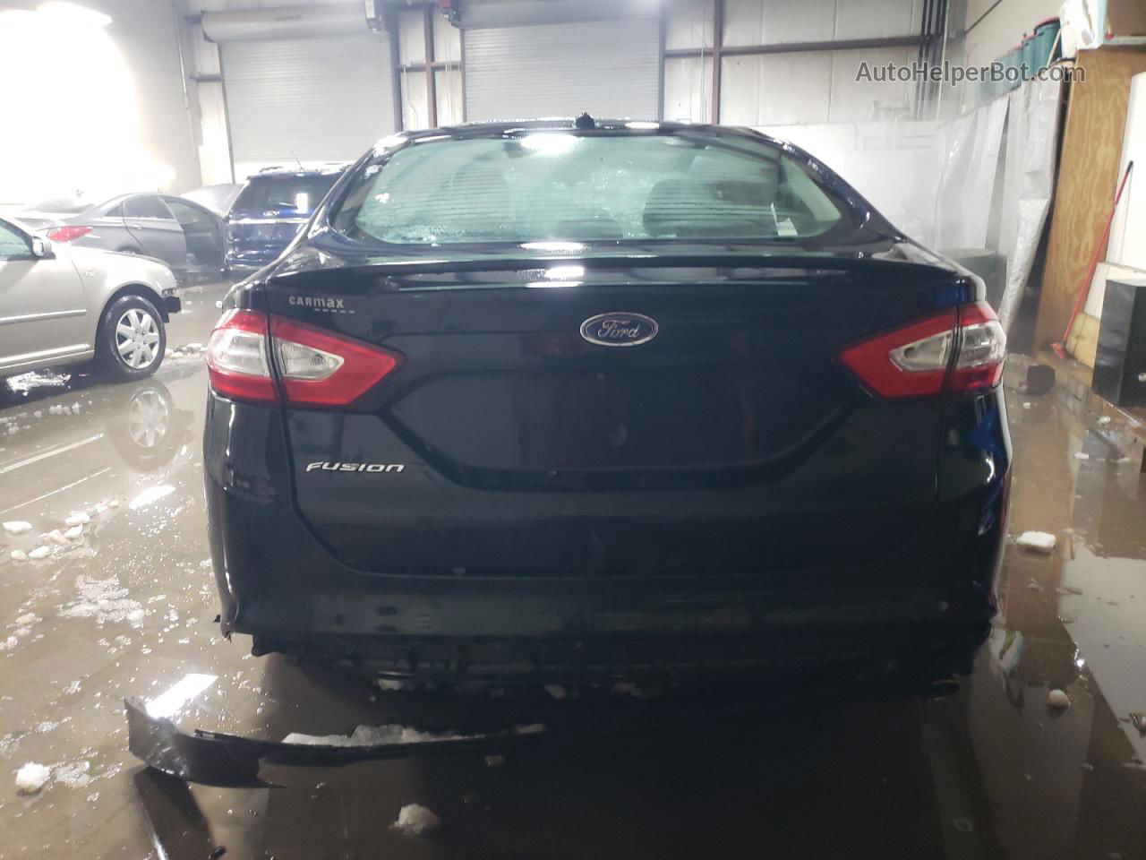 2014 Ford Fusion Se Black vin: 3FA6P0H7XER192516