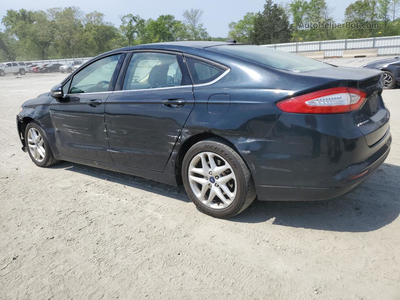 2014 Ford Fusion Se Black vin: 3FA6P0H7XER198302