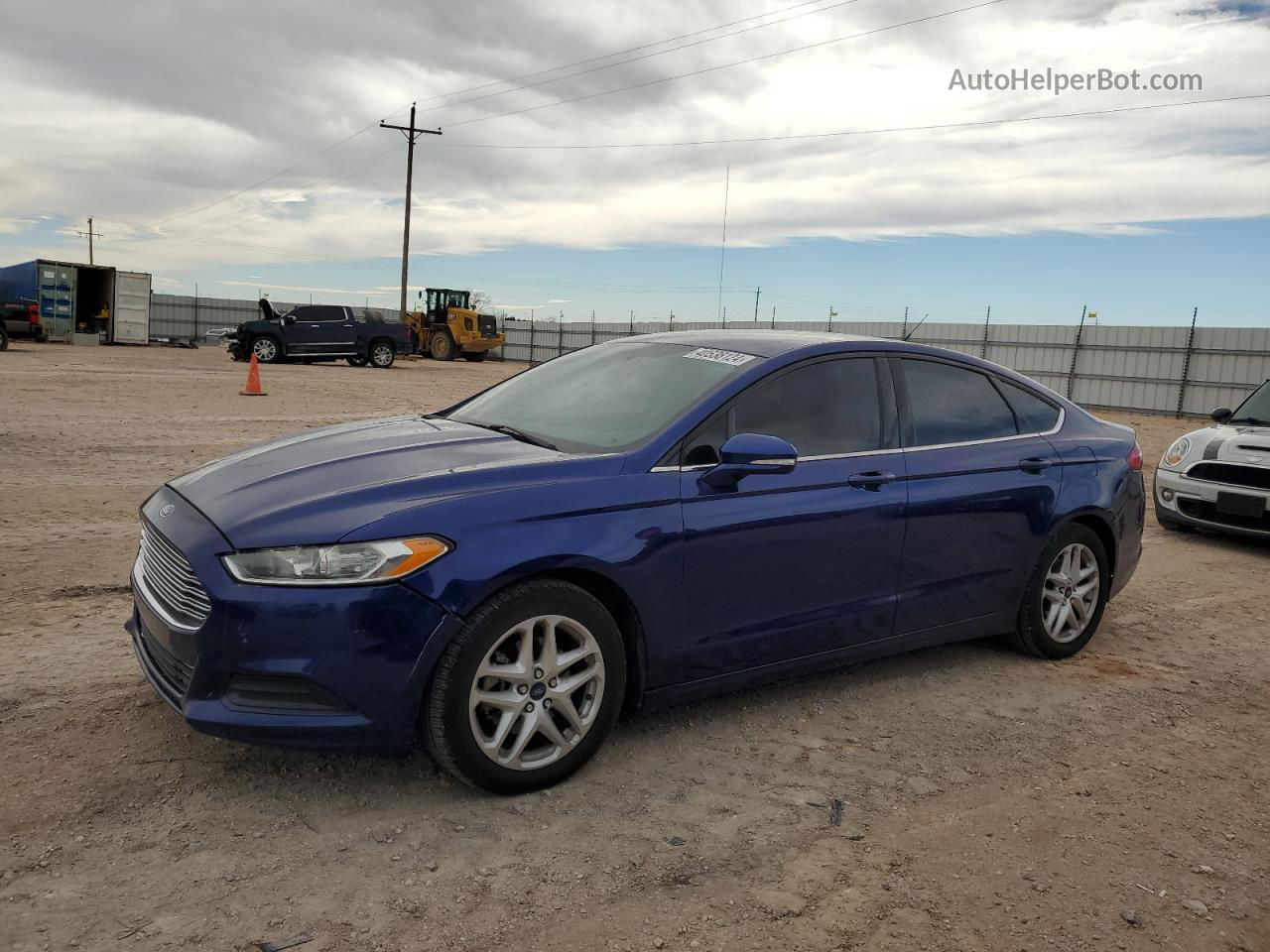 2014 Ford Fusion Se Blue vin: 3FA6P0H7XER244064