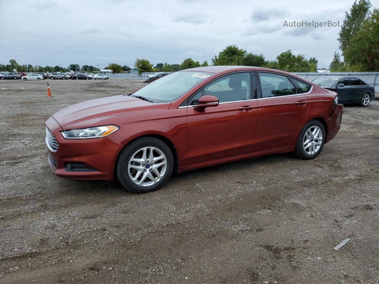 2014 Ford Fusion Se Red vin: 3FA6P0H7XER321435