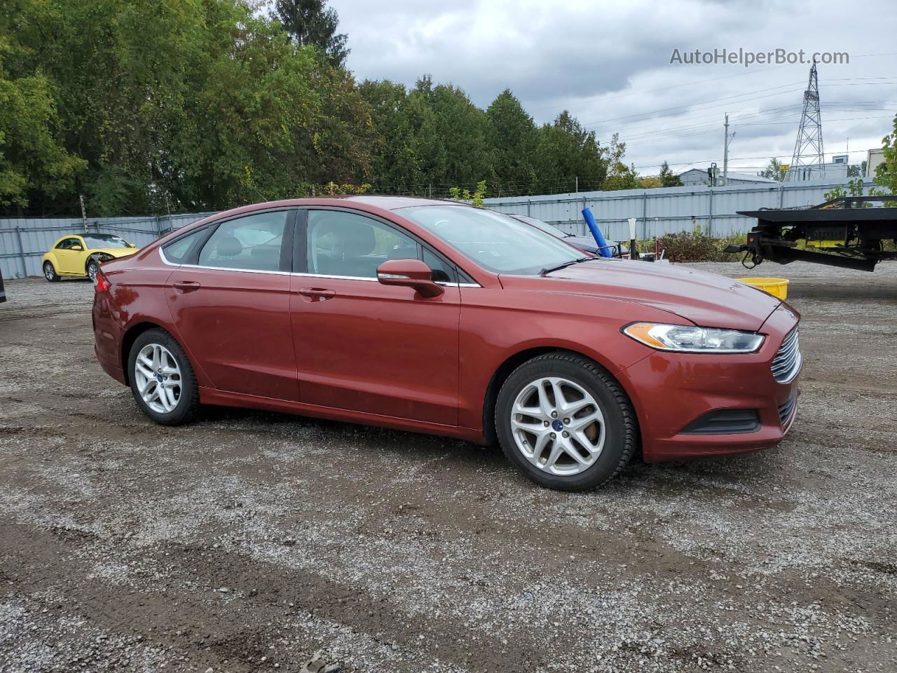 2014 Ford Fusion Se Red vin: 3FA6P0H7XER321435