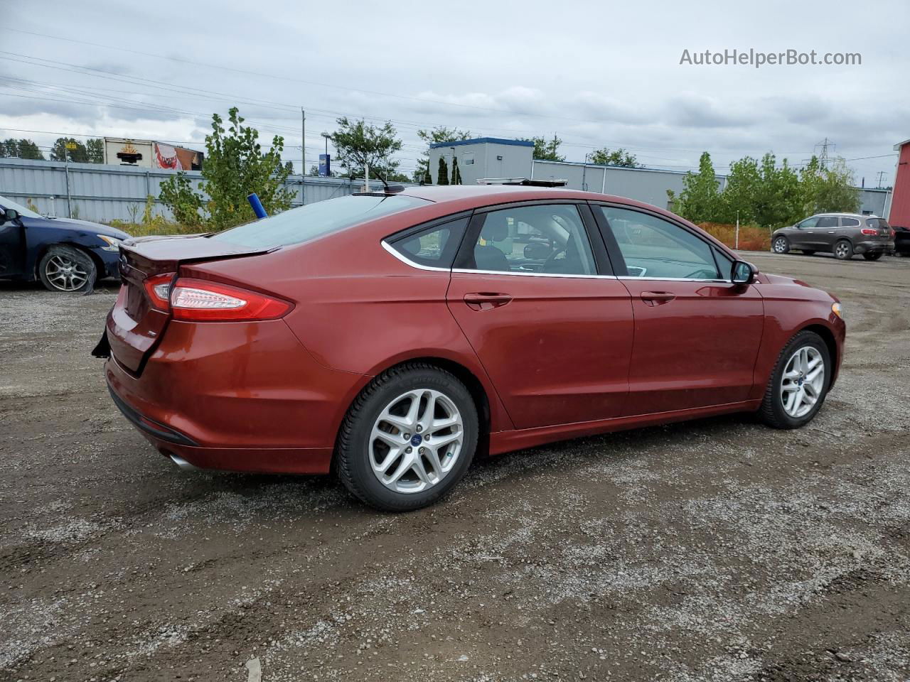 2014 Ford Fusion Se Red vin: 3FA6P0H7XER321435