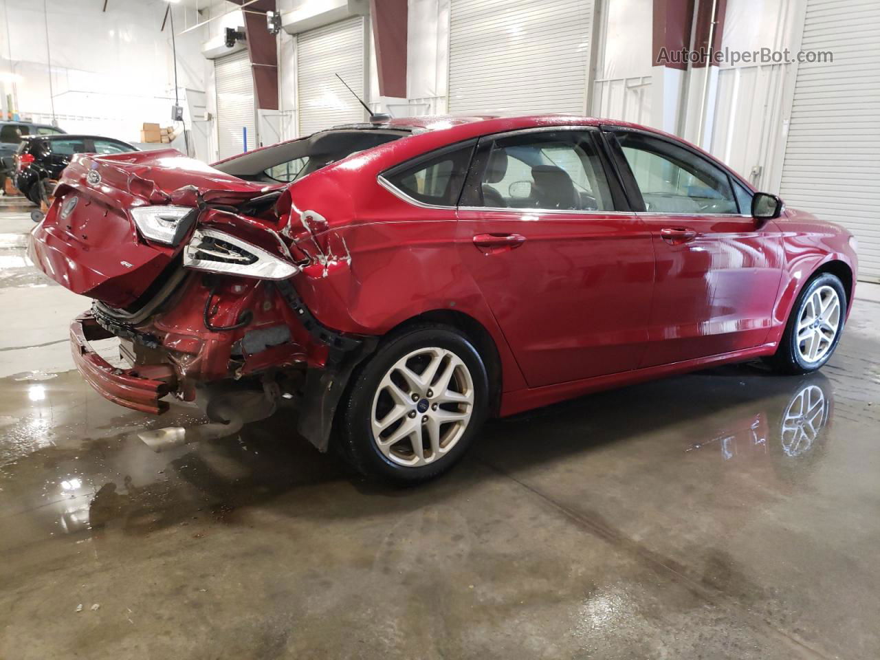 2014 Ford Fusion Se Maroon vin: 3FA6P0H7XER353866