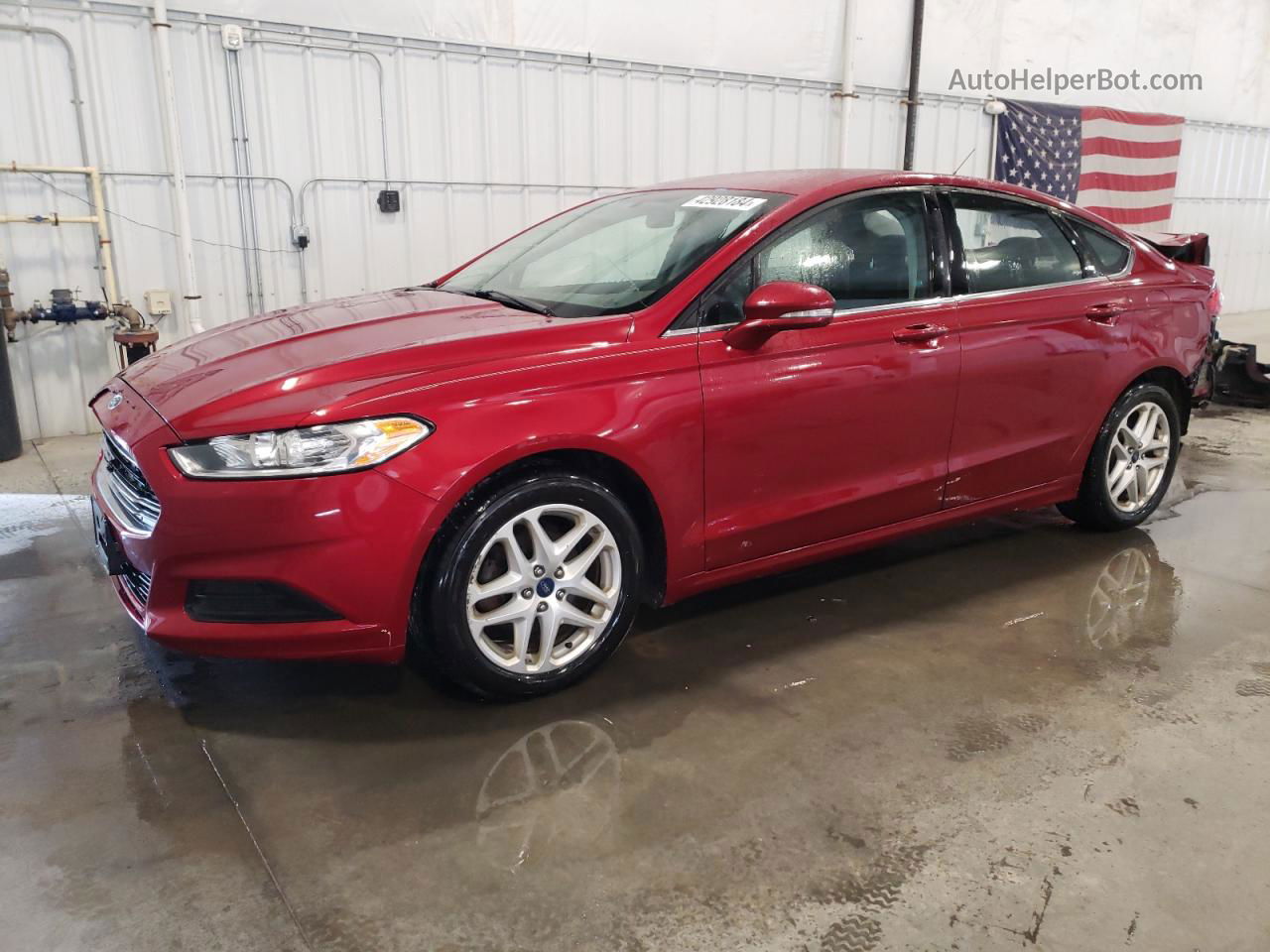 2014 Ford Fusion Se Maroon vin: 3FA6P0H7XER353866