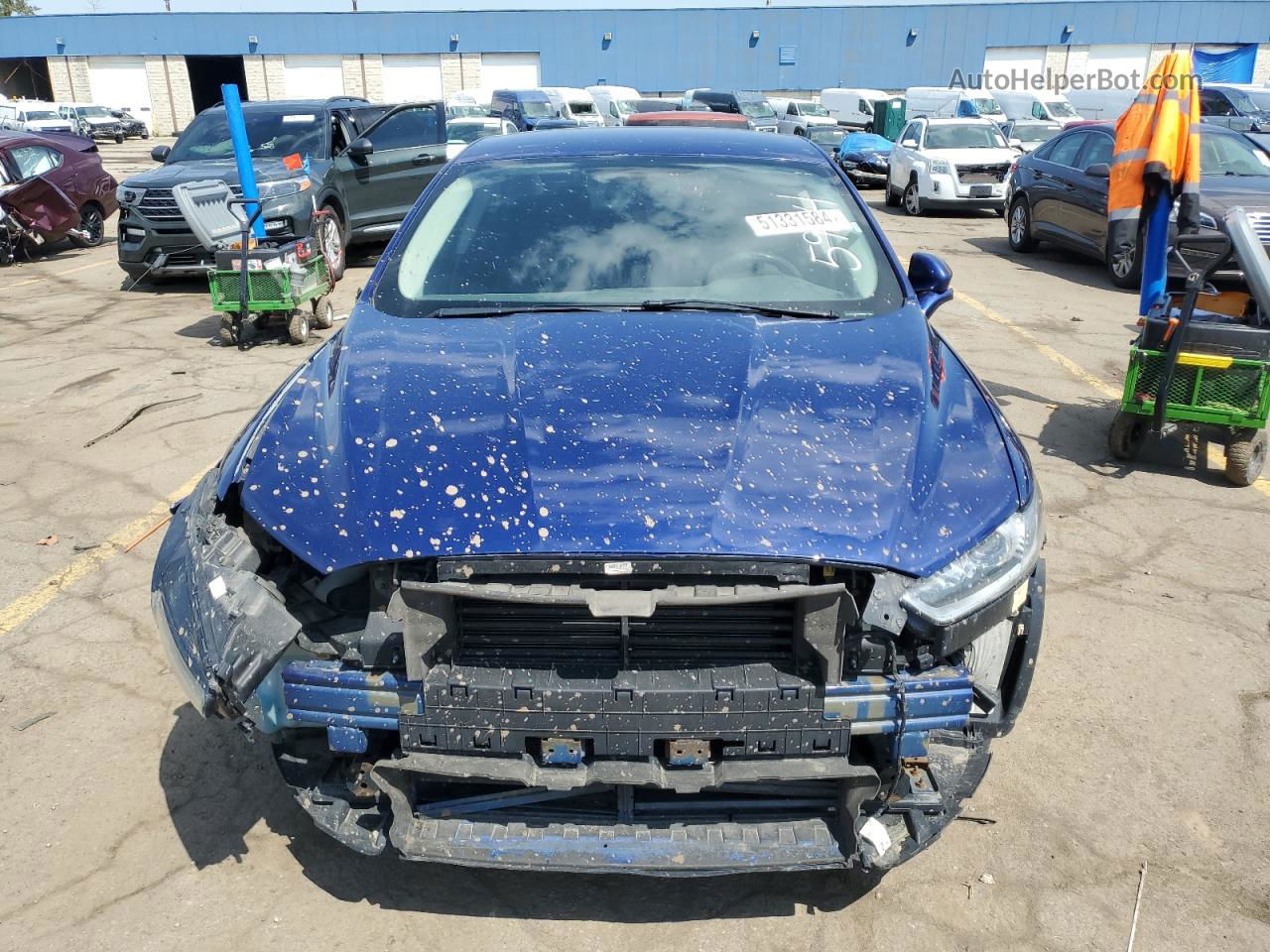 2014 Ford Fusion Se Blue vin: 3FA6P0H7XER375964