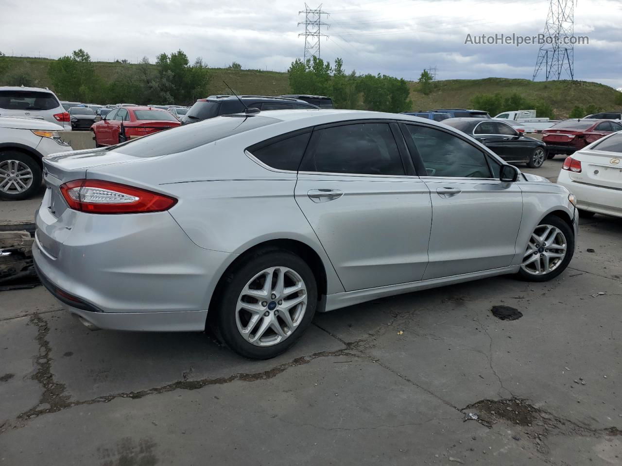 2015 Ford Fusion Se Silver vin: 3FA6P0H7XFR146203