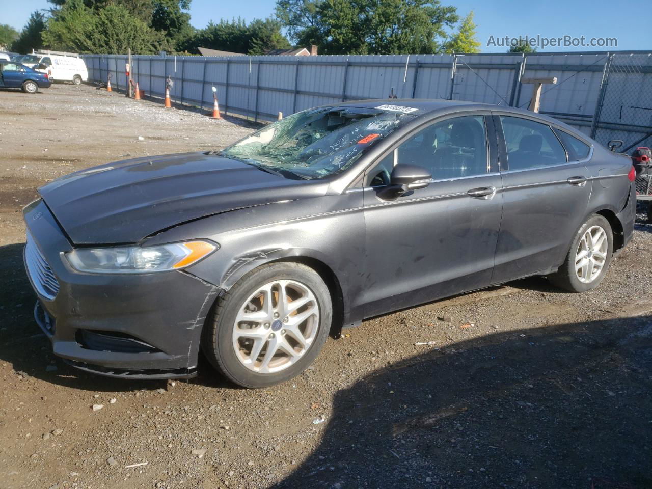 2015 Ford Fusion Se Gray vin: 3FA6P0H7XFR164104