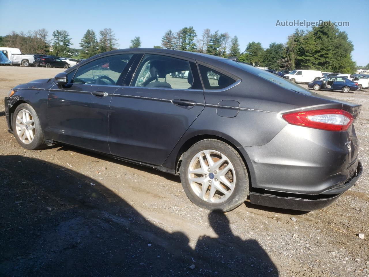 2015 Ford Fusion Se Gray vin: 3FA6P0H7XFR164104