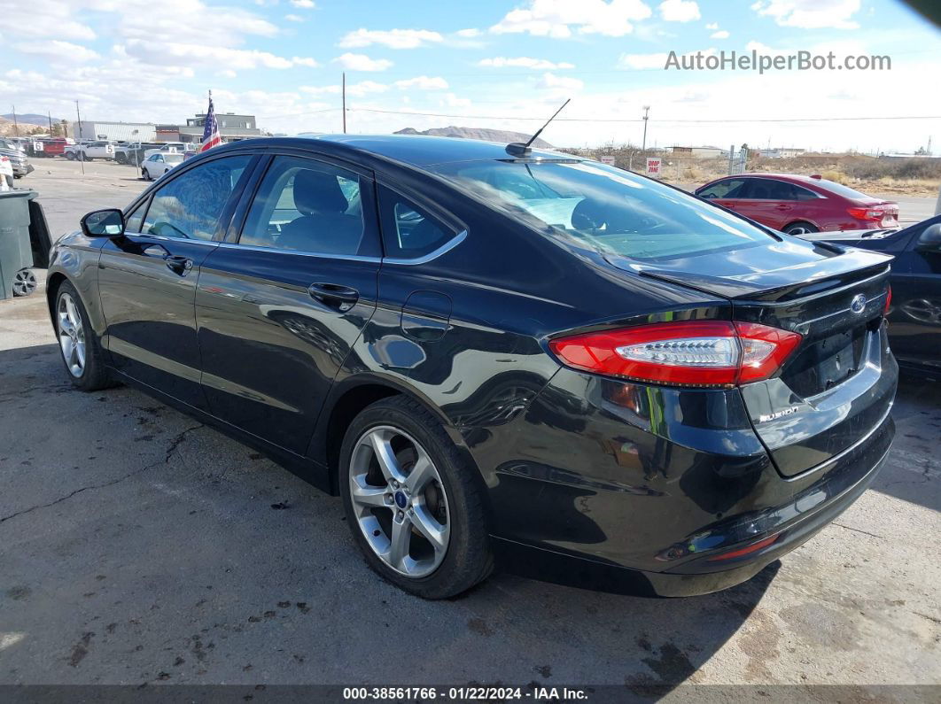 2015 Ford Fusion Se Black vin: 3FA6P0H7XFR187575