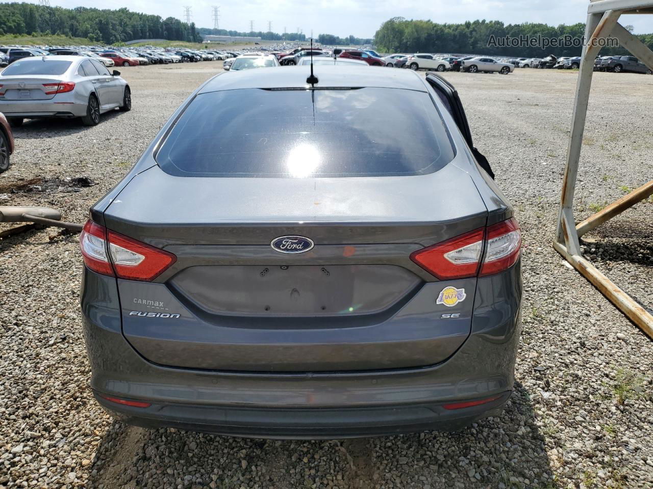 2015 Ford Fusion Se Gray vin: 3FA6P0H7XFR217268