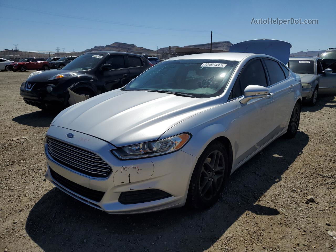 2015 Ford Fusion Se Silver vin: 3FA6P0H7XFR306046