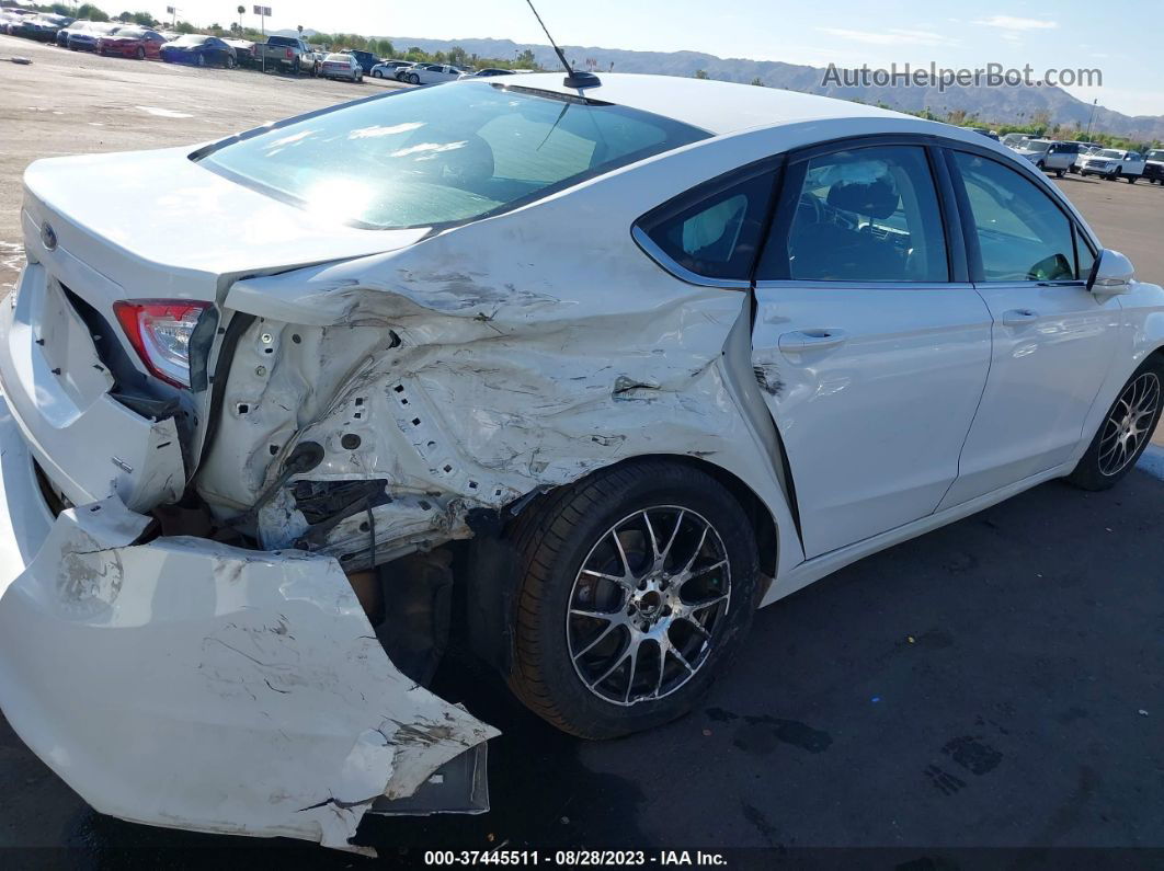 2016 Ford Fusion Se White vin: 3FA6P0H7XGR116653