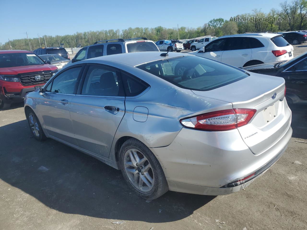 2016 Ford Fusion Se Silver vin: 3FA6P0H7XGR207311