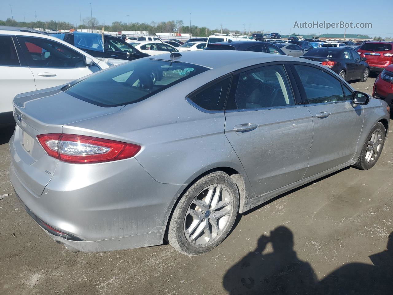 2016 Ford Fusion Se Silver vin: 3FA6P0H7XGR207311