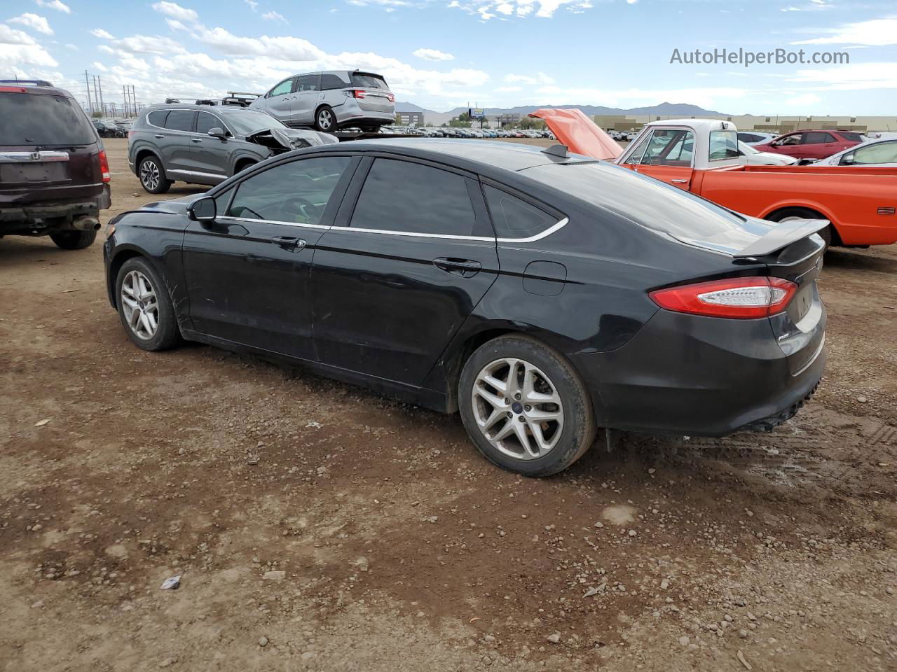 2016 Ford Fusion Se Black vin: 3FA6P0H7XGR217272