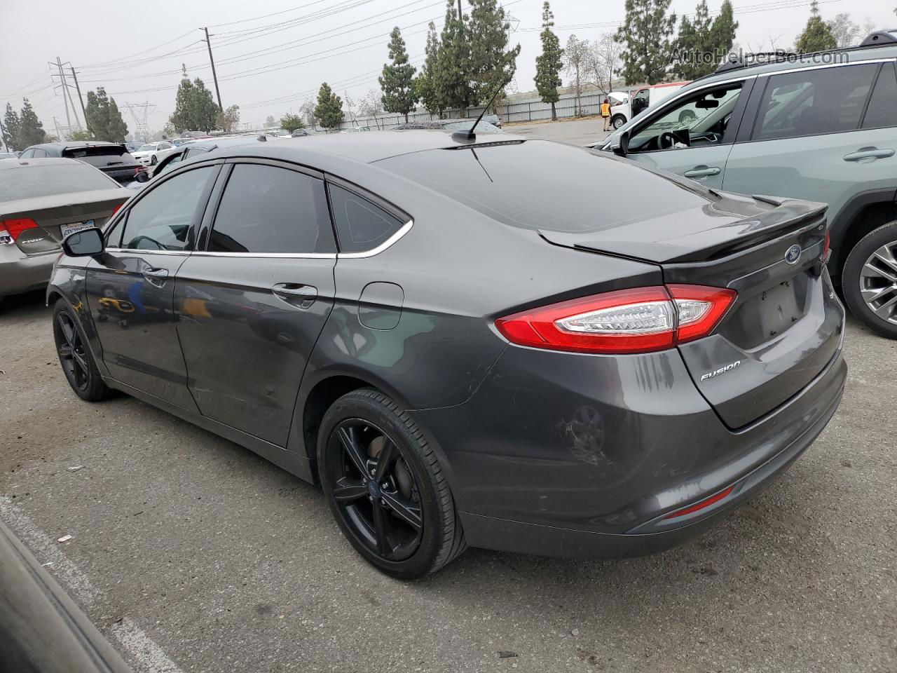 2016 Ford Fusion Se Gray vin: 3FA6P0H7XGR233259