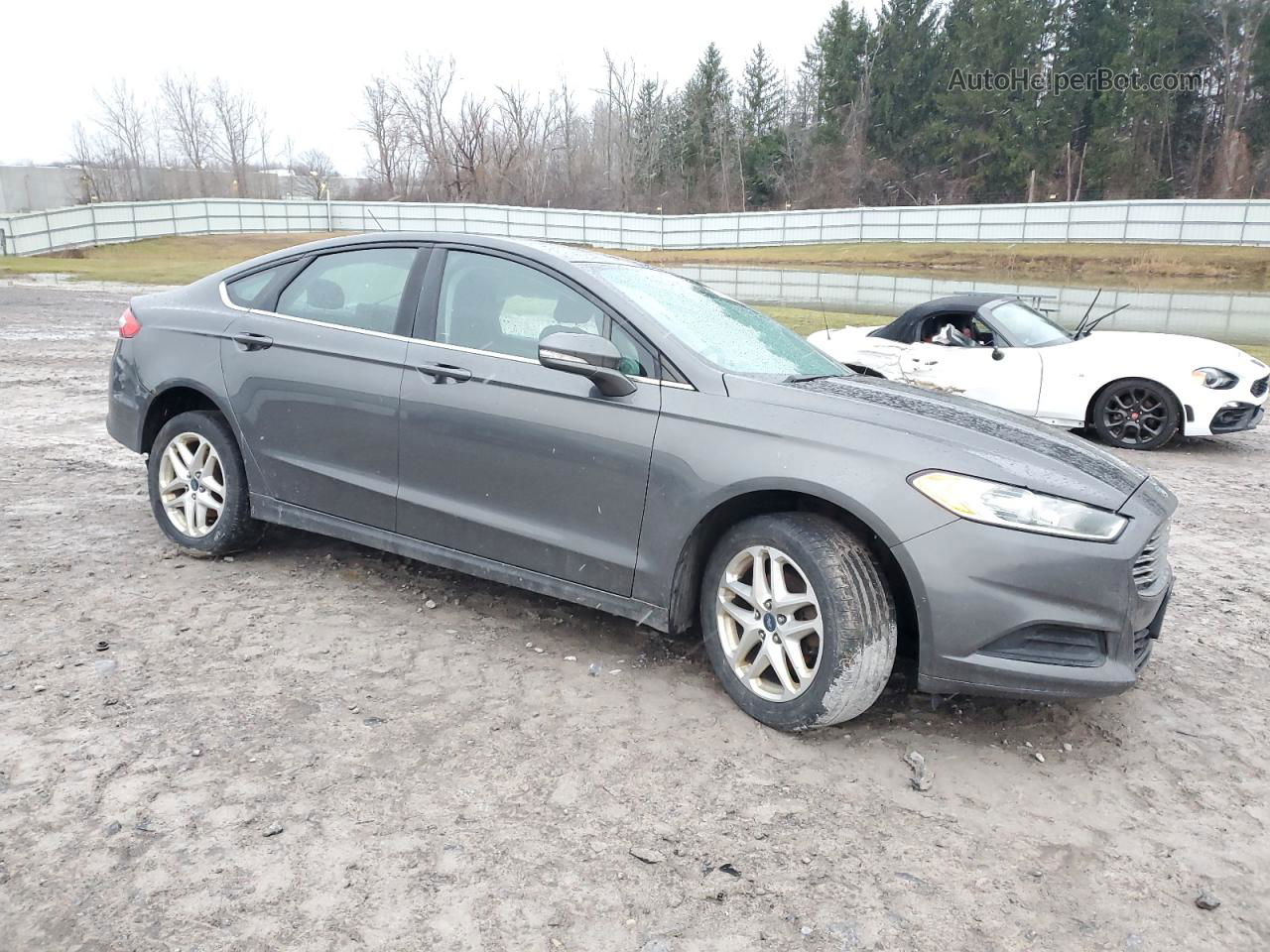 2016 Ford Fusion Se Gray vin: 3FA6P0H7XGR265631