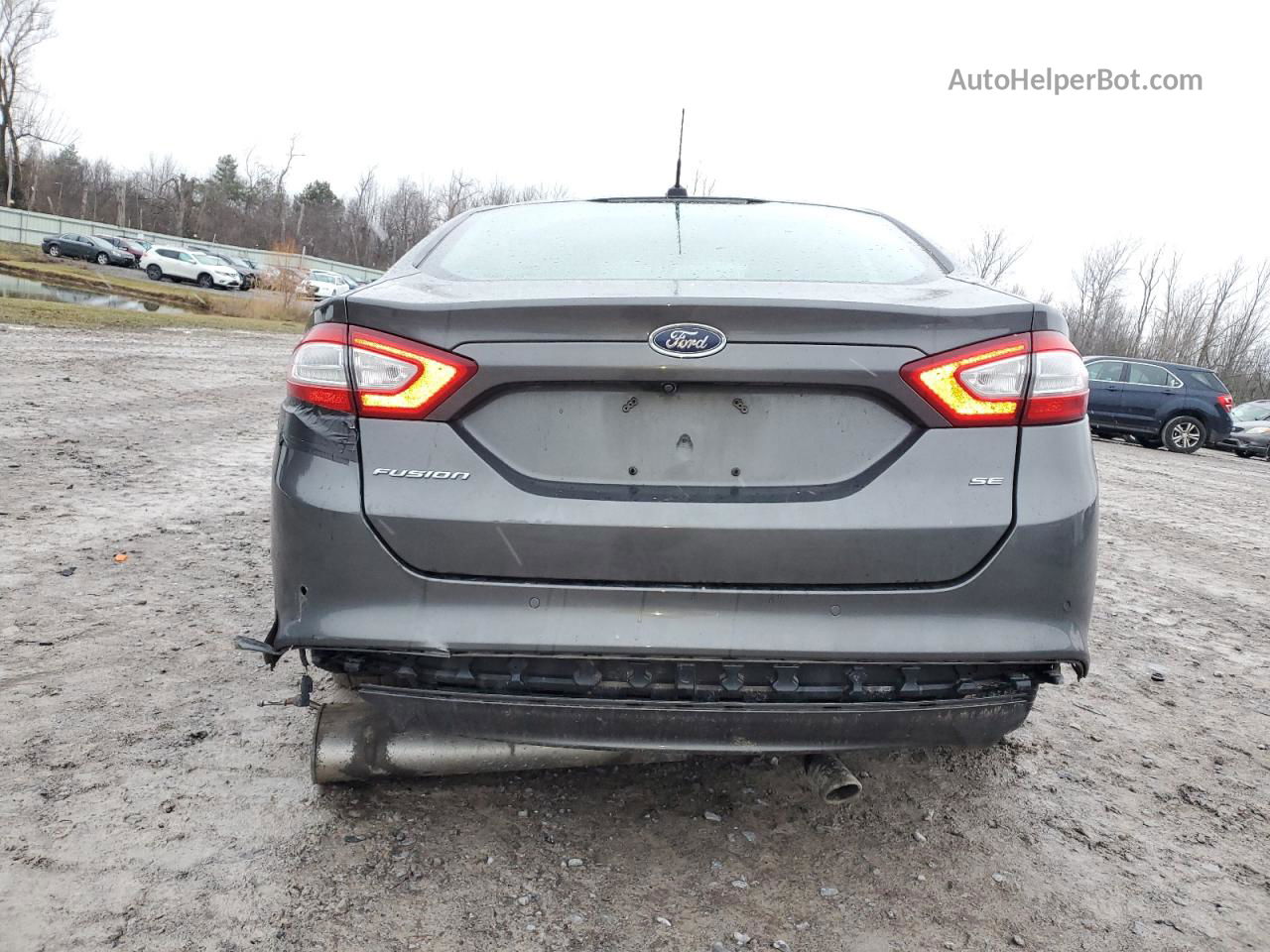 2016 Ford Fusion Se Серый vin: 3FA6P0H7XGR265631