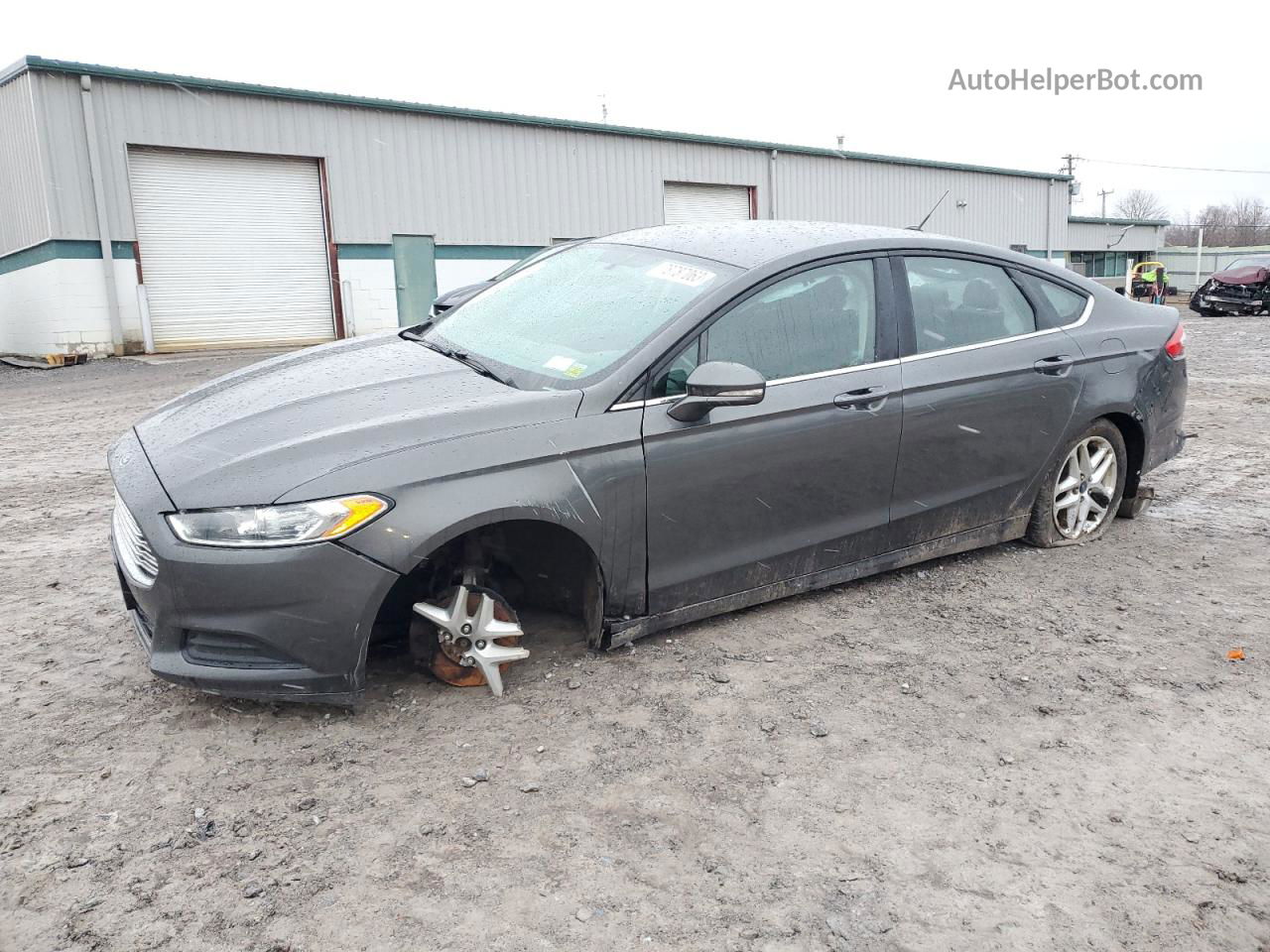 2016 Ford Fusion Se Gray vin: 3FA6P0H7XGR265631