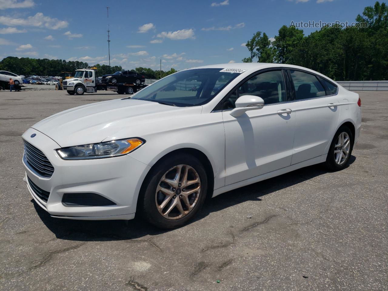 2016 Ford Fusion Se Белый vin: 3FA6P0H7XGR285281