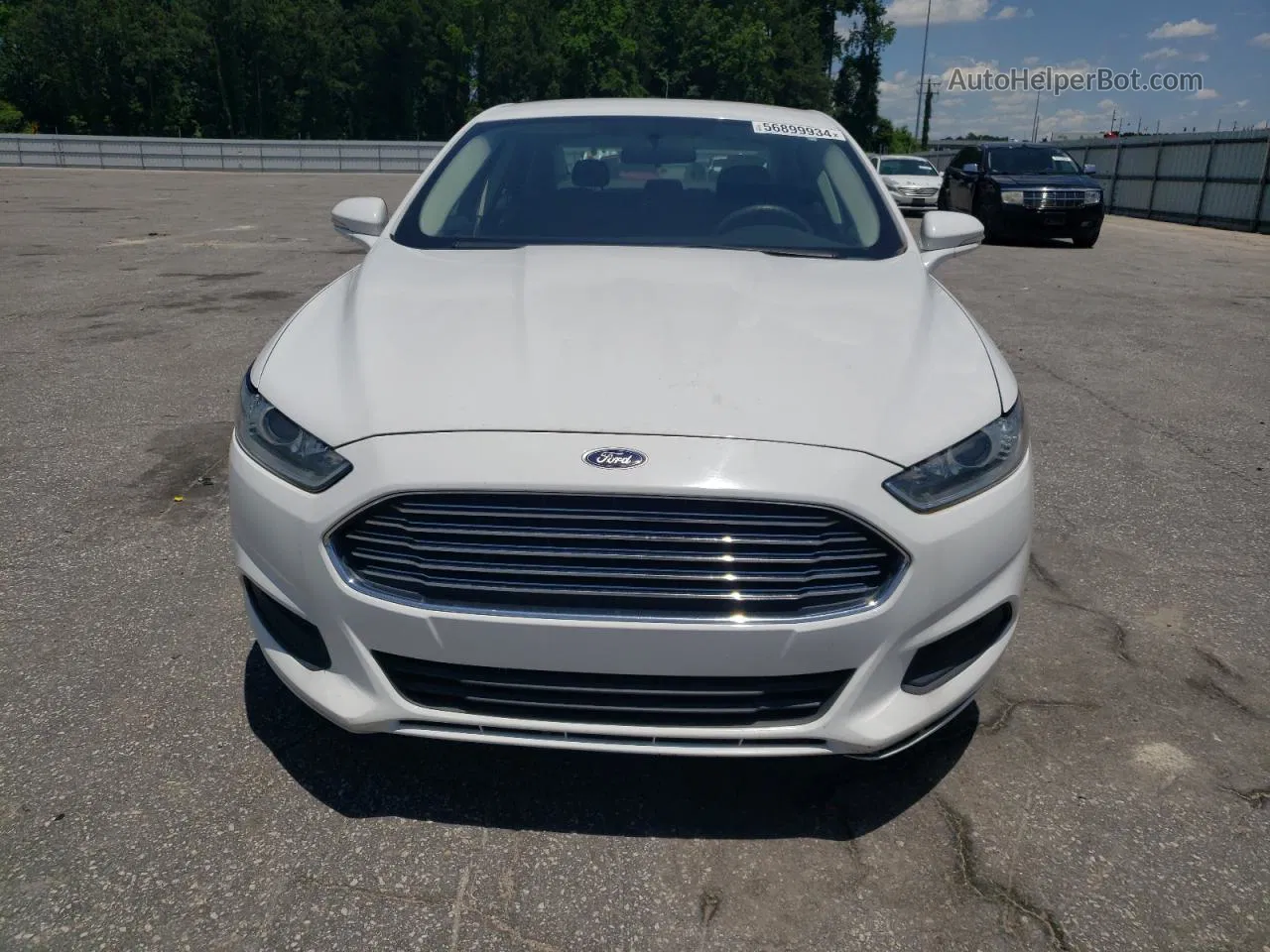 2016 Ford Fusion Se White vin: 3FA6P0H7XGR285281